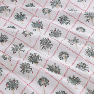 Thumbnail 8: Tommy Bahama Tommy Bahama Palm Tree Trellis Cotton Percale Sheet Set 