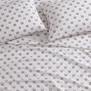 Thumbnail 19: Tommy Bahama Tommy Bahama Palm Tree Trellis Cotton Percale Sheet Set 