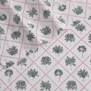Thumbnail 24: Tommy Bahama Tommy Bahama Palm Tree Trellis Cotton Percale Sheet Set 