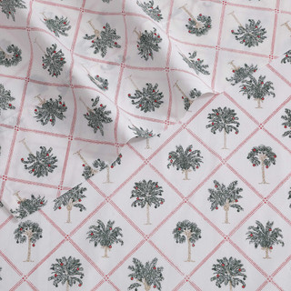 Thumbnail 19: Tommy Bahama Tommy Bahama Palm Tree Trellis Cotton Percale Sheet Set 