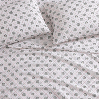 Thumbnail 22: Tommy Bahama Tommy Bahama Palm Tree Trellis Cotton Percale Sheet Set 