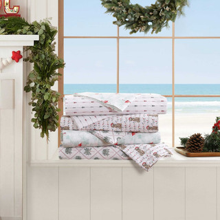 Thumbnail 27: Tommy Bahama Tommy Bahama Palm Tree Trellis Cotton Percale Sheet Set 
