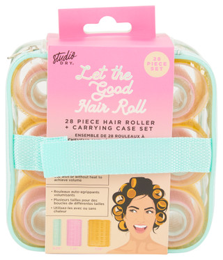 Thumbnail 1: STUDIO DRY Studio Dry 28-Piece Self Grip Hair Rollers Multi Size Set 