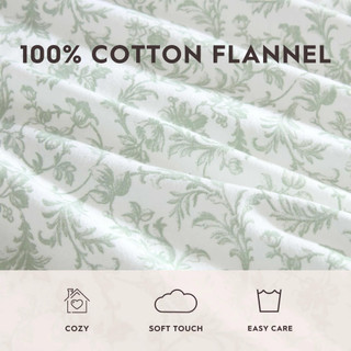 Thumbnail 16: Laura Ashley Laura Ashley Brinna Cotton Flannel Sheet Set 