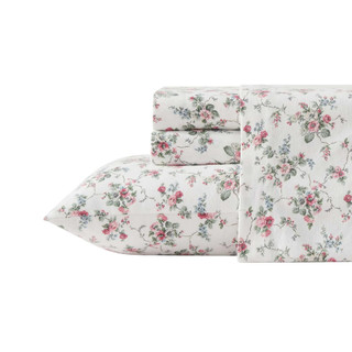 Thumbnail 21: Laura Ashley Laura Ashley Le Fleur Cotton Flannel Sheet Set 