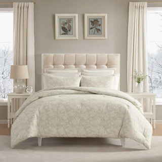 Thumbnail 1: Laura Ashley Laura Ashley Meredith Cotton Flannel Comforter Set 