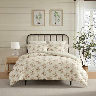 Thumbnail 2: Laura Ashley Laura Ashley Jessika Cotton Flannel Comforter Set 