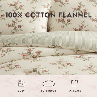 Thumbnail 14: Laura Ashley Laura Ashley Jessika Cotton Flannel Comforter Set 