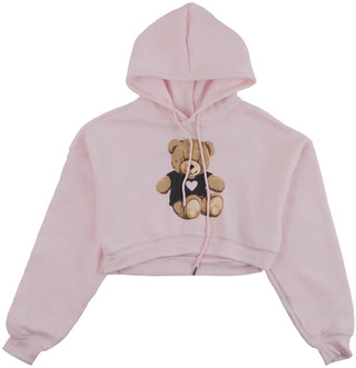 Thumbnail 1: Jolie & Joy Jolie & Joy Juniors Teddy Bear Cropped Hoodie 