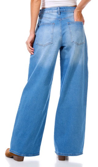 Thumbnail 3: Madden Girl Madden Girl Juniors Two Tone Barrel Jeans 