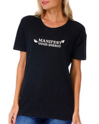 Thumbnail 3: COASTAL DREAMER Coastal Dreamer Juniors Manifest Good Energy Graphic Tee 