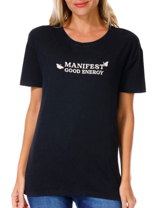 Thumbnail 1: COASTAL DREAMER Coastal Dreamer Juniors Manifest Good Energy Graphic Tee 
