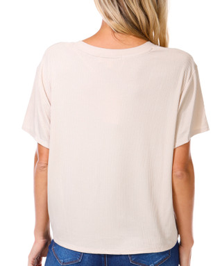Thumbnail 2: Pink Rose Pink Rose Juniors 2 Pk Solid Short Sleeve Tops 