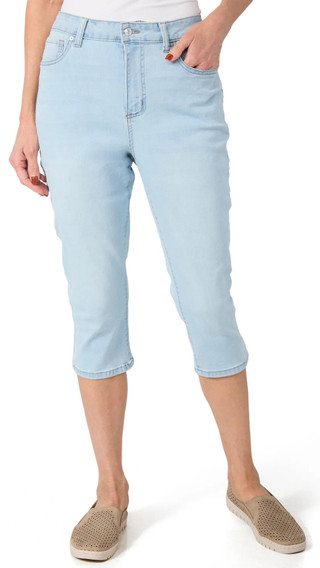 Thumbnail 1: Express Womens 21 in Hyperstretch Denim Capris 