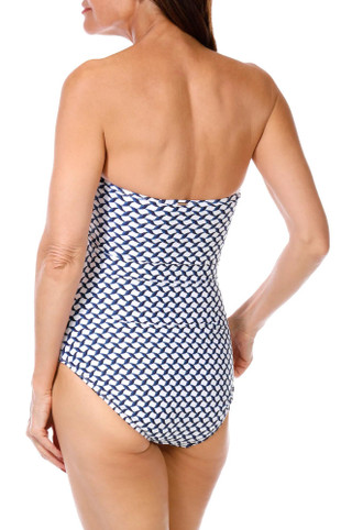 Thumbnail 4: Anne Cole Womens Twist Bandeau One Piece Swimsuit 