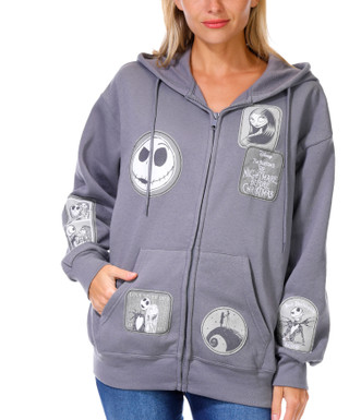 Thumbnail 1: Nightmare Before Christma Nightmare Before Christmas Patch Zip Hoodie 