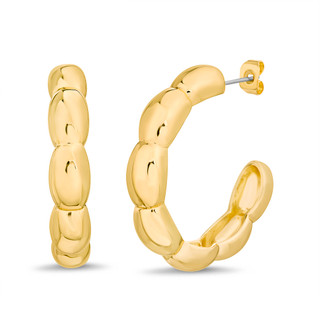 Thumbnail 1: AQUAMIR Aquamir Waterproof Bubble Chunky Half Hoop Stud Earrings 