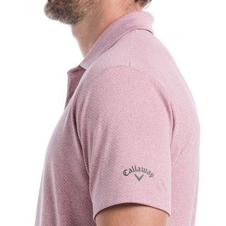 Thumbnail 3: Callaway Callaway Mens Short Sleeve Pro Spin Jacquard Polo Shirt 