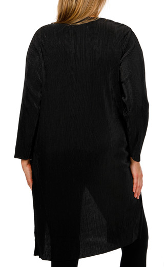 Thumbnail 2: Cyrus Cyrus Plus Long Sleeve Pleated Side Slits Duster 