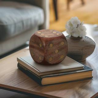 Thumbnail 7: Sagebrook Home Sagebrook Home 4 x 4 Inch Wood Dice Decor 