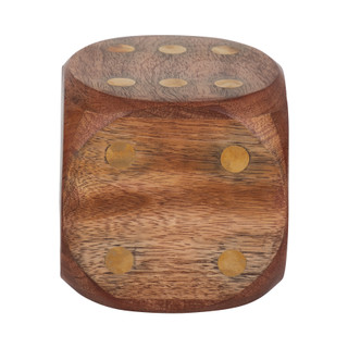 Thumbnail 2: Sagebrook Home Sagebrook Home 4 x 4 Inch Wood Dice Decor 
