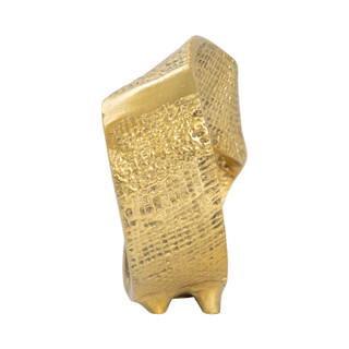 Thumbnail 3: Sagebrook Home Sagebrook Home 8 in Hammered Twisted Gold Ring Home Accent 