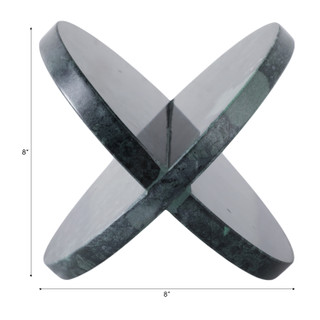Thumbnail 6: Sagebrook Home Sagebrook Home 8 x 8 Inch Marble Geo Decor 