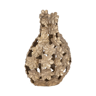 Thumbnail 3: Sagebrook Home Sagebrook Home 12 in Metal Floral Cut-Out Vase 
