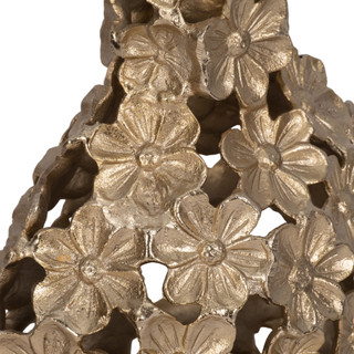 Thumbnail 4: Sagebrook Home Sagebrook Home 12 in Metal Floral Cut-Out Vase 