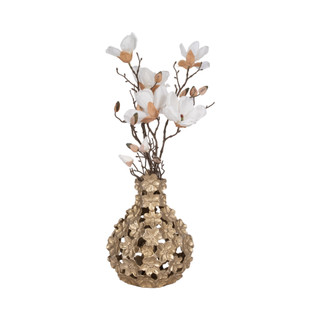 Thumbnail 8: Sagebrook Home Sagebrook Home 12 in Metal Floral Cut-Out Vase 