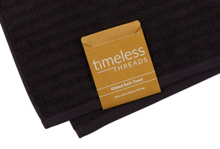 Thumbnail 2: TIMELESS THREADS Timeless Threads Ribbed Bath Towel 