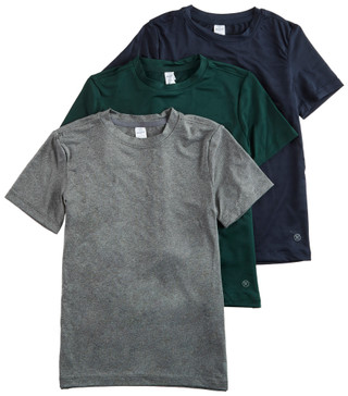 Thumbnail 2: 90 Degree 90 Degree Big Boys Active 3 Pk Performance T-Shirt Set 