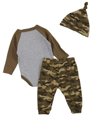 Thumbnail 2: Wrangler Wrangler Baby Boys 3 Pc Camo Pajama Pants Set 