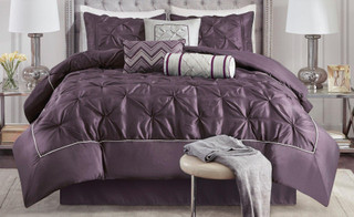 Thumbnail 3: Madison Park Madison Park Laurel Plum 7-pc. Comforter Set 