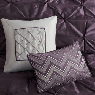 Thumbnail 10: Madison Park Madison Park Laurel Plum 7-pc. Comforter Set 