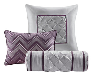 Thumbnail 19: Madison Park Madison Park Laurel Plum 7-pc. Comforter Set 