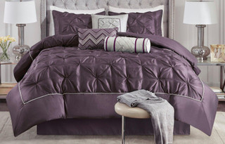 Thumbnail 4: Madison Park Madison Park Laurel Plum 7-pc. Comforter Set 