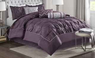 Thumbnail 2: Madison Park Madison Park Laurel Plum 7-pc. Comforter Set 
