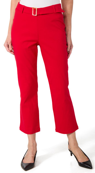Thumbnail 1: NYC Alliance NYC Alliance Petite Tortoise Buckle Ankle Pants 