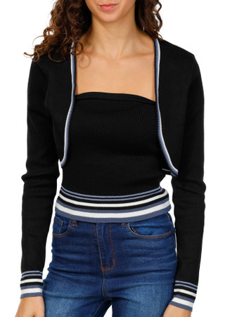 Thumbnail 1: Jolie & Joy Jolie & Joy Juniors 2 Pc Tube Cardigan Set 