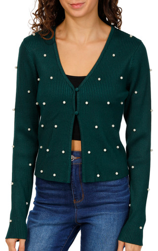 Thumbnail 1: Madden Girl Madden Girl Juniors Pearl Cardigan 