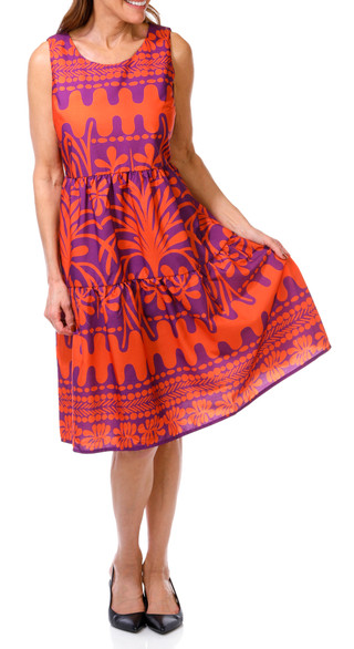 Thumbnail 1: STUDIO EY Studio Ey Womens Sleeveless Poplin Tiered Mini Dress 