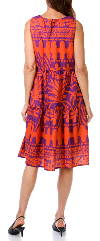 Thumbnail 5: STUDIO EY Studio Ey Womens Sleeveless Poplin Tiered Mini Dress 