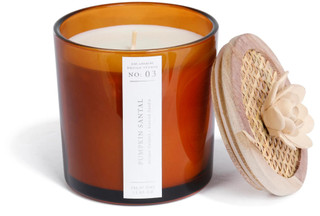 Thumbnail 1: EAST WEST East West 14 oz Pumpkin Santal Glass Scented Candle 