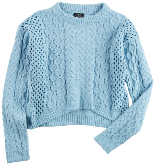 Thumbnail 1: FCT WITH LOVE Jolie & Joy Juniors Solid Cable Knit Sweater 