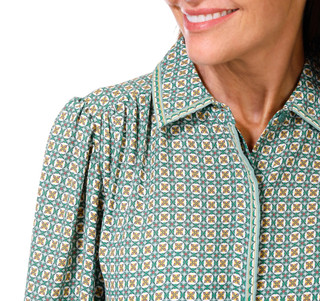 Thumbnail 2: MAX STUDIO Max Studio Womens Long Sleeve Button Down Tier Midi Dress 