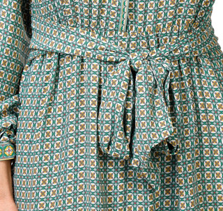 Thumbnail 3: MAX STUDIO Max Studio Womens Long Sleeve Button Down Tier Midi Dress 