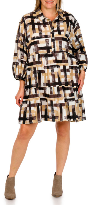 Thumbnail 1: Kaktus Kaktus Plus Cambric Tiered Dress 