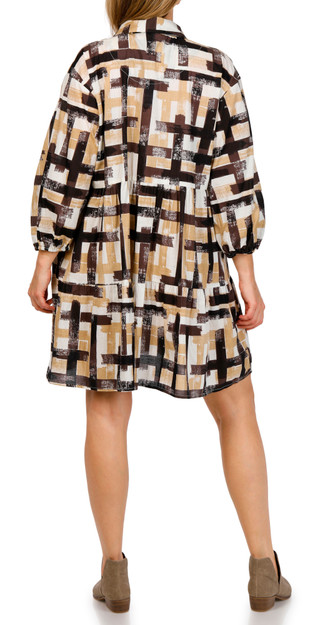 Thumbnail 2: Kaktus Kaktus Womens Cambric Tiered Dress 