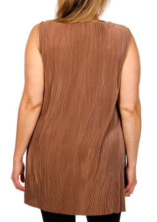 Thumbnail 2: Cyrus Cyrus Plus Sleeveless V-Neck Tunic Top 